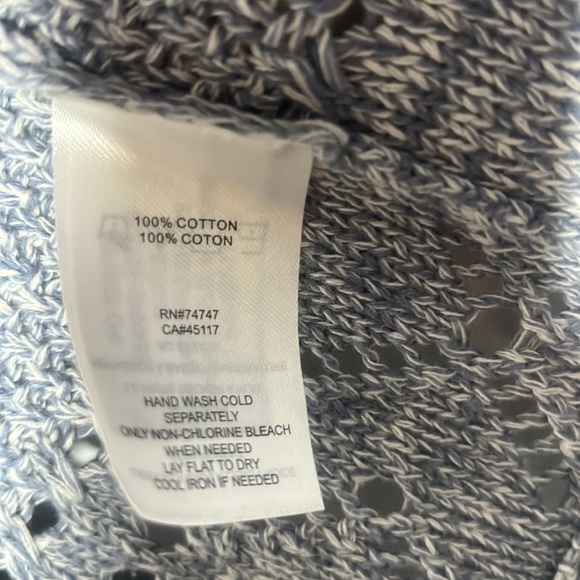 Natural Reflections Shrug Cardigan Sweater with Fringe along Bottom Size S - Picture 3 of 4